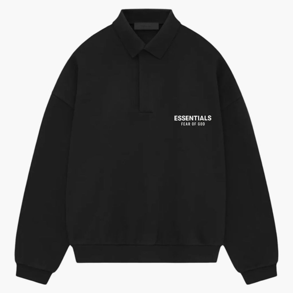 Fear of God Essentials Fleece Polo (FW24) Black - Buy at