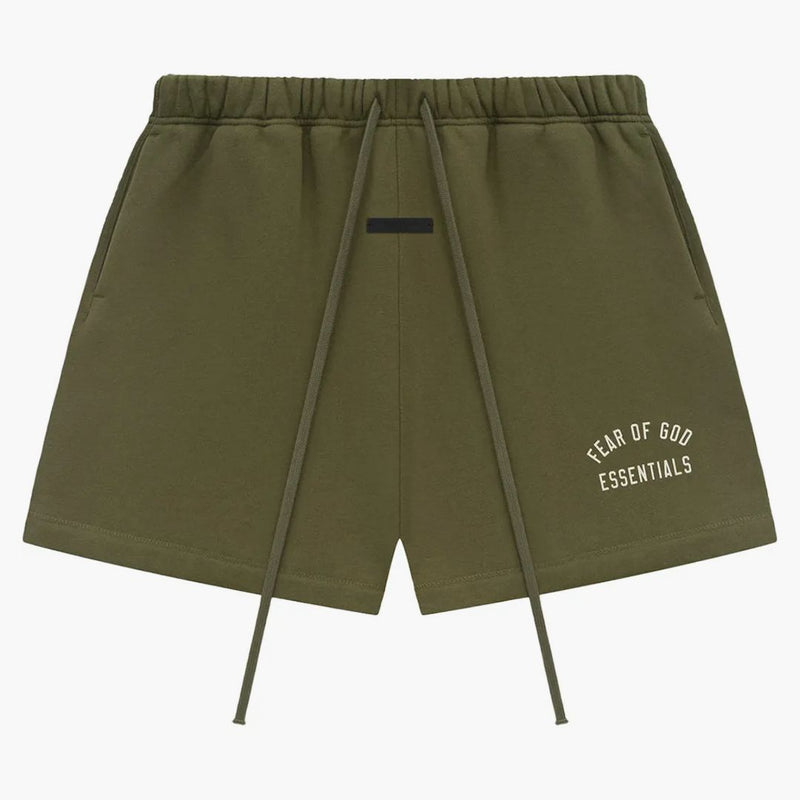 Fear Of God Essentials Fleece Soccer Short Military