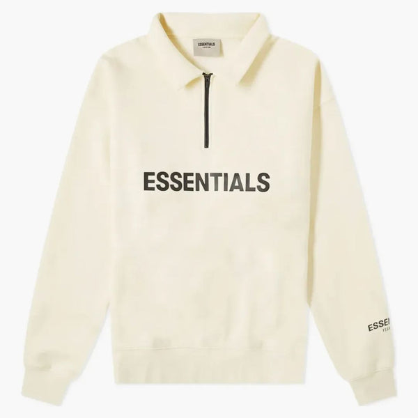 Paura di Dio Essentials Half Cream Crema di burro per maglione a zip