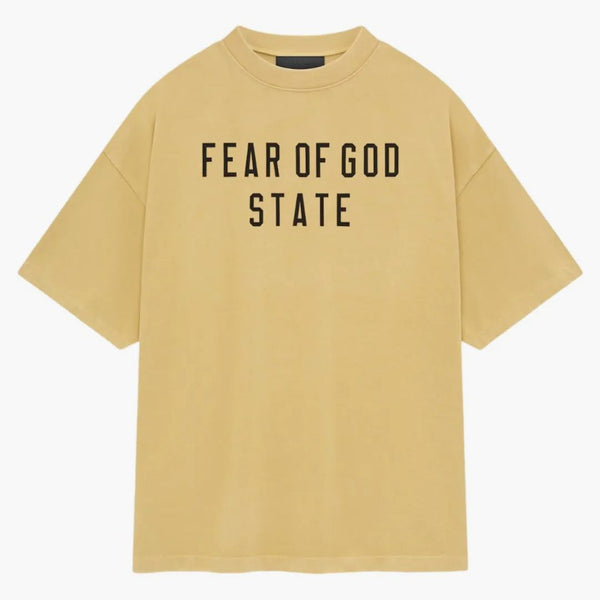 Fear Of God Essentials Heavy Crewneck Tee Amber