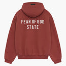 Fear of God Essentials Heavy Fleece Fullzip Hoodie Crimson