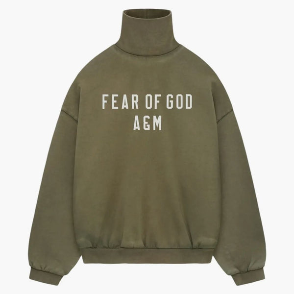 Fear of God Essentials Heavy Fleece Turtleneck Military