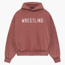 Strach z Boha Essentials Heavy Fleece Vintage Shrunken Hoodie Crimson