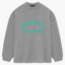 Fear Of God Essentials Heavy Jersey L/s Tee Dark Heather Oatmeal