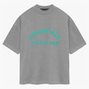 Fear Of God Essentials Heavy Jersey S/s Tee Dark Heather Oatmeal