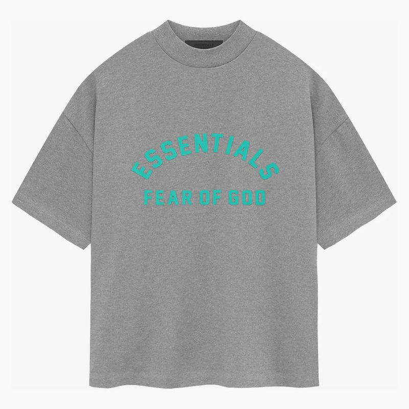 Fear of God Essentials Heavy Jersey SS Tea Dark Heather OaTMeal