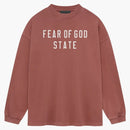 Fear Of God Essentials Heavy Longsleeve Tee Crimson