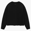 Fear Of God Essentials Heavy Waffle Cardigan (fw24) Black