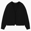 Fear Of God Essentials Heavy Waffle Cardigan (fw24) Black