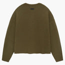 Strach przed Bogiem podlewa ciężka waflowa kardigan oliwka