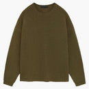 Fear of God Essentials Heavy Waffle Crewneck Sweater Olive