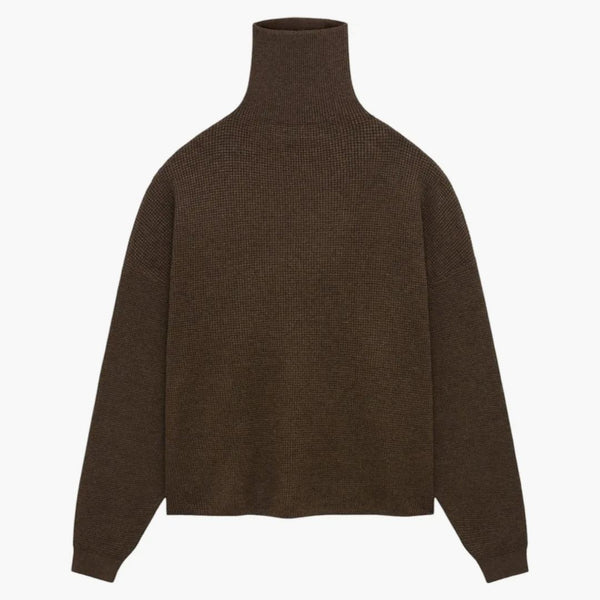 Fear Of God Essentials Heavy Waffle Turtleneck Brown