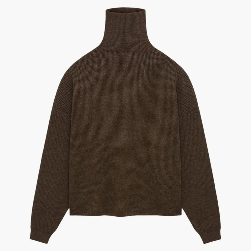 Fear Of God Essentials Heavy Waffle Turtleneck Brown