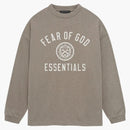 Fear Of God Essentials Jersey Long Sleeve Tee Heather Gray