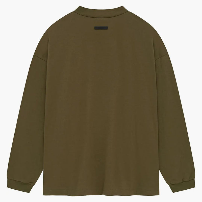 Fear Of God Essentials Jersey Long Sleeve Tee Olive