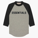 Fear of God Essentials Kids 3/4 Sleeve Baseball T-shirt Dark Oatmeal