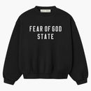Fear Of God Essentials Kids 90's Fleece Crewneck Jet Black