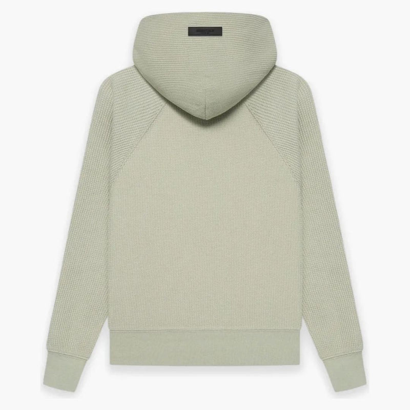 Strach z Boha Essentials Kids Big E Waffle Henley Hoodie Seafoam