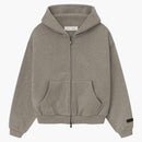 Fear Of God Essentials Kids Classic Fleece Zip-up Hoodie Homestead Heather