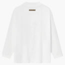 Fear Of God Essentials Kids Classic Long Sleeve Tee (fw25) Cloud White