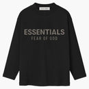 Fear Of God Essentials Kids Classic Long Sleeve Tee Jet Black