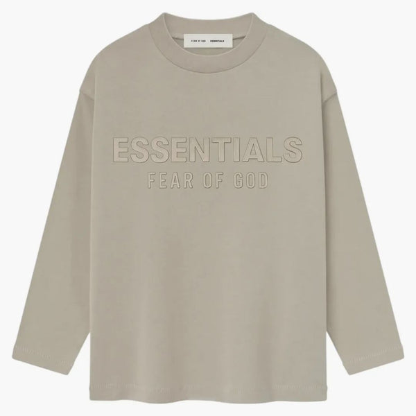 Fear Of God Essentials Kids Classic Long Sleeve Tee Timber