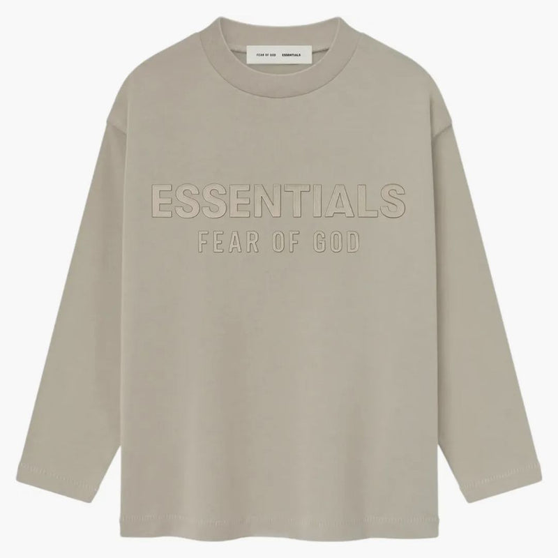 Fear Of God Essentials Kids Classic Long Sleeve Tee Timber