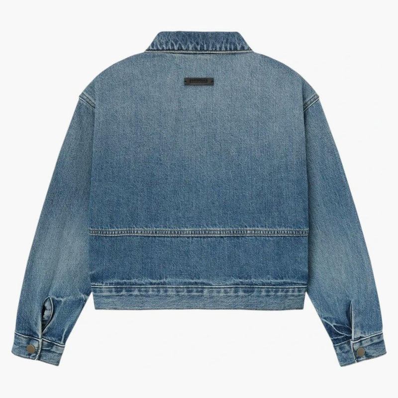 Fear Of God Essentials Kids Denim Trucker Jacket Classic Blue