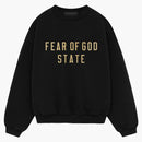 Fear Of God Essentials Kids Fleece Crewneck Black