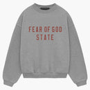 Fear Of God Essentials Kids Fleece Crewneck Dark Heather