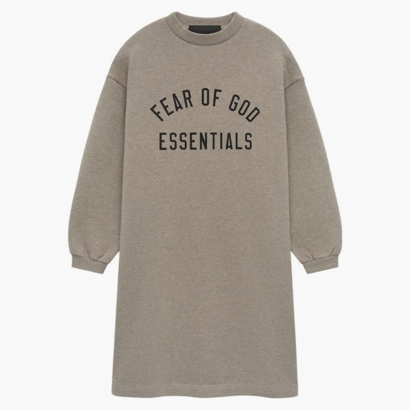 Strach z Boha Essentials Kids Fleece Crewneck Šaty Heather Grey