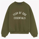 Fear Of God Essentials Kids Fleece Crewneck Military