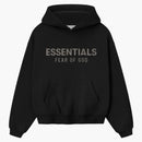 Fear Of God Essentials Kids Fleece Hoodie Jet Black