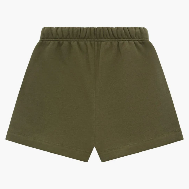 Fear of God Essentials Kids Fleece Soccer Short Military