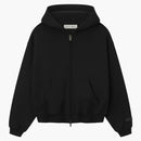 Fear Of God Essentials Kids Fleece Zip-up Hoodie Jet Black