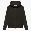 Fear of God Essentials Kid's Fullzip Hoodie Off Black