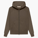 Fear Of God Essentials Kid's Fullzip Hoodie Wood