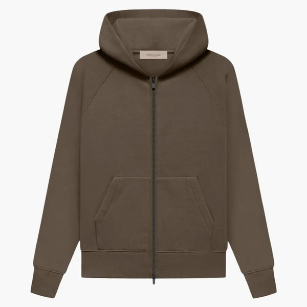 Rädsla för Gud Essentials Kid's Fullzip Hoodie Wood
