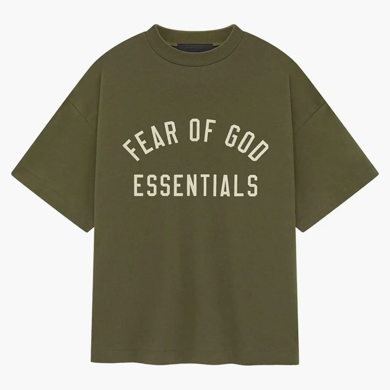 Paura di Dio Essenziale per bambini Jersey CreWNeck Tea Military