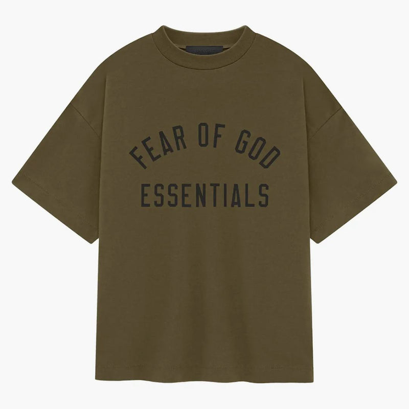 Strach z Boha Essentials Kids Jersey Crewneck Tee Olive