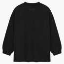 Fear Of God Essentials Kids Jersey Long Sleeve Tee Black