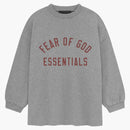 Fear Of God Essentials Kids Jersey Long Sleeve Tee Dark Heather
