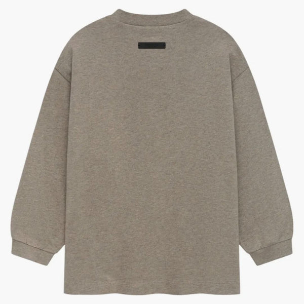 Paura of God Essentials per bambini maglia manica lunga tè (FW24) Heather Grey