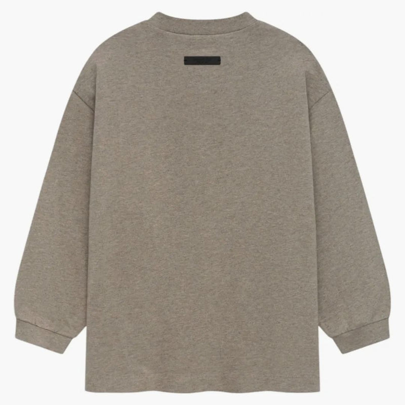 Paura of God Essentials per bambini maglia manica lunga tè (FW24) Heather Grey