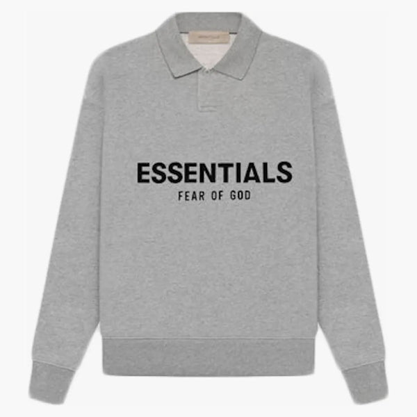 Fear of God Essentials Kids L/S Polo (SS22) Dark Oatmeal