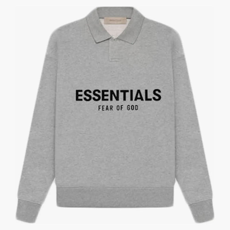 Fear of God Essentials Kids L/S Polo (SS22) Dark Oatmeal