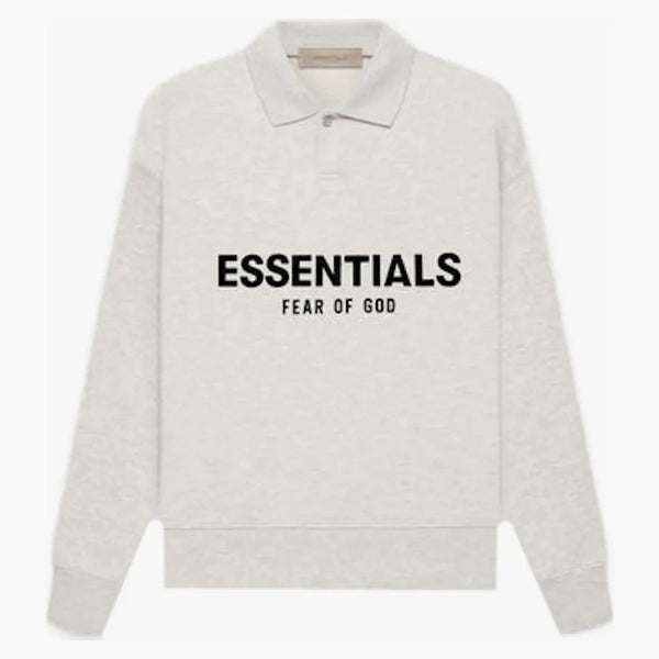Fear of God Essentials Kids L/S Polo (SS22) Light Oatmeal