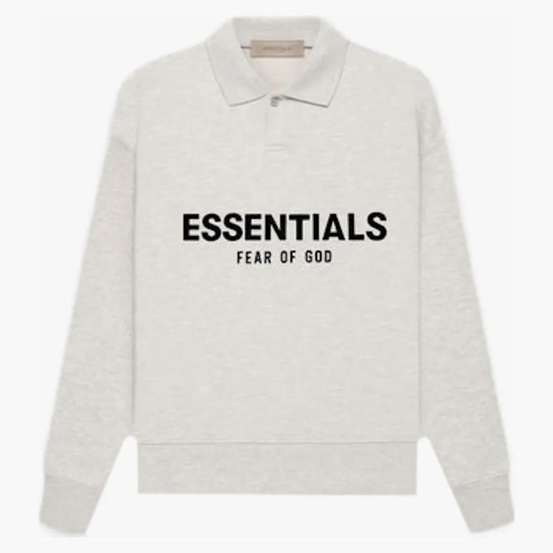 Fear of God Essentials Kids L/S Polo (SS22) Light Oatmeal