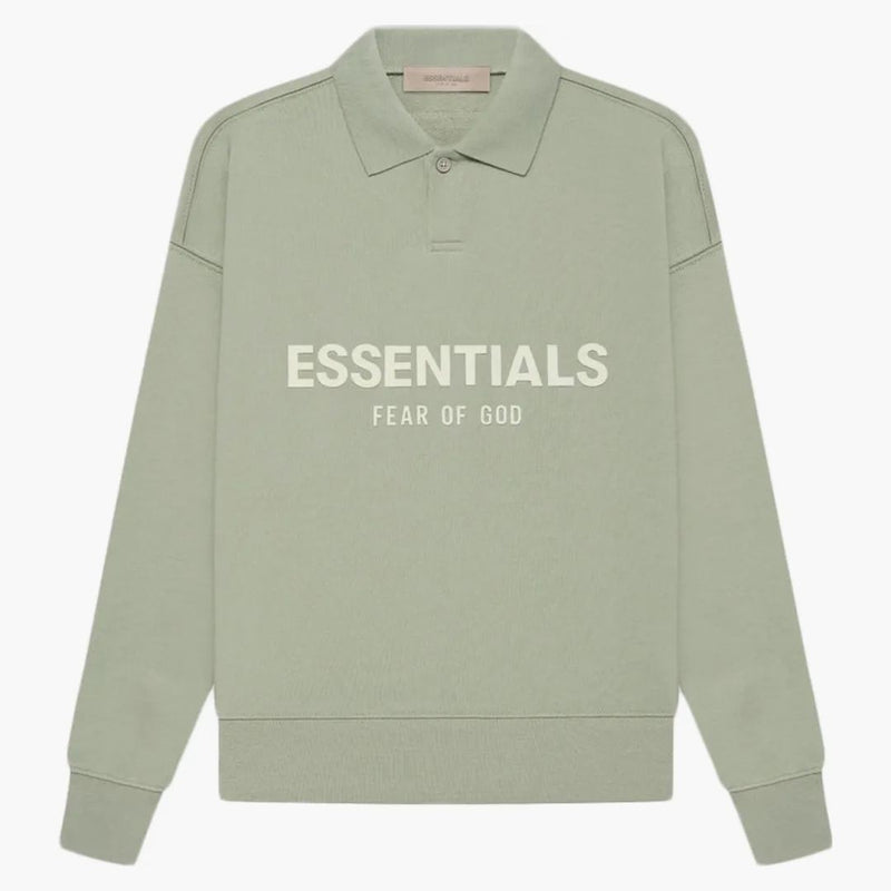 Strach z Boha Essentials Kids L/S Polo Seafoam