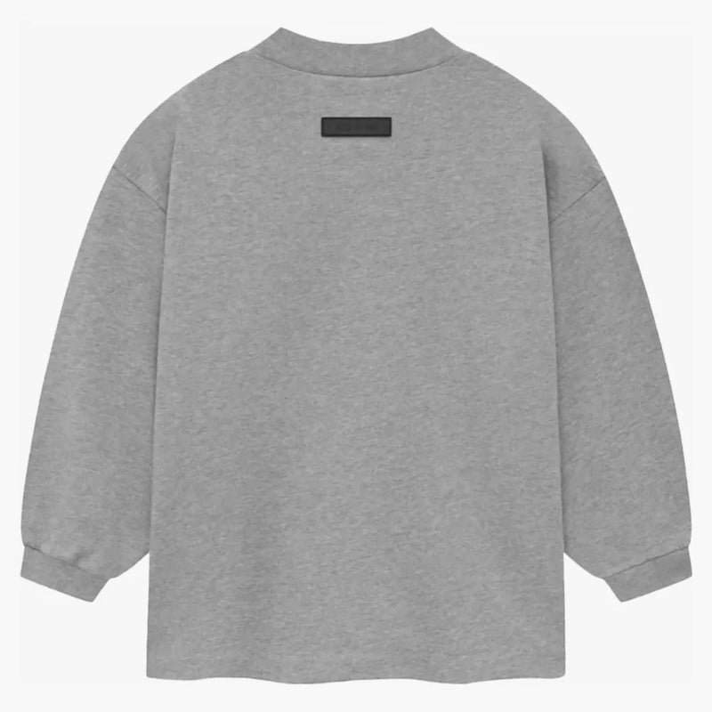 Fear Of God Essentials Kids L/s Tee Dark Heather Oatmeal